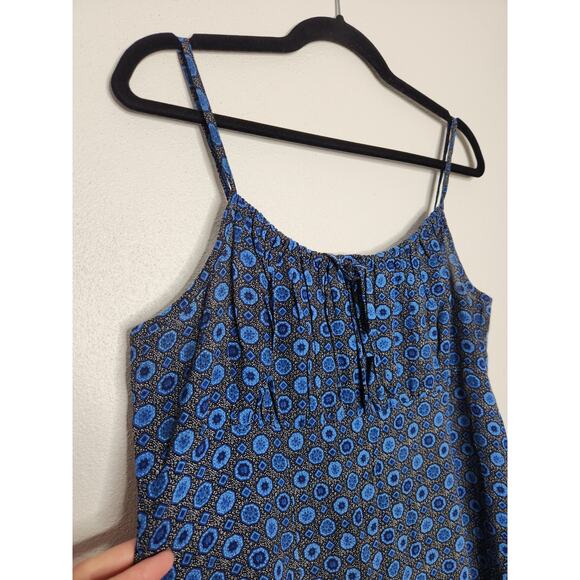 Vintage y2k Xhilaration Dress milkmaid Midi Floral Hippie Groovy Tank Cami - Picture 4 of 7